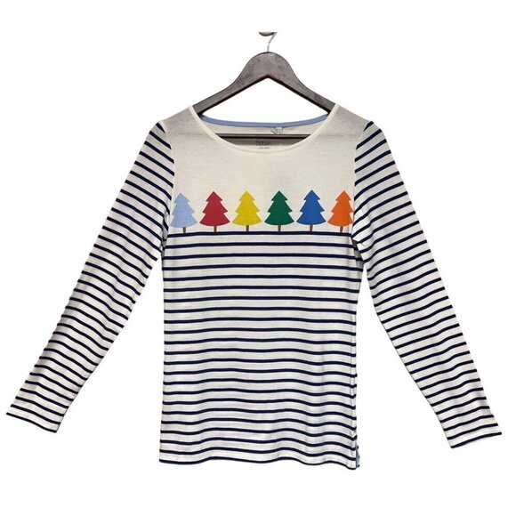 Boden Tops - NEW! Body Stripes Ahead of The Rest Shirt Tree Graphic Women's Size 8